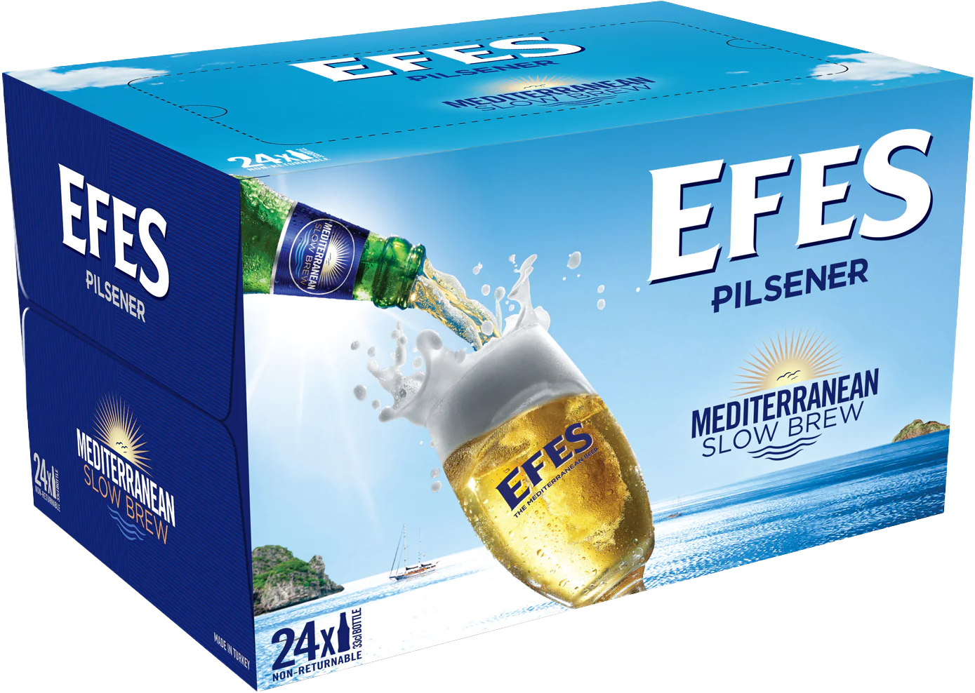 エフェス ピルスナー 瓶 330ml ケース 24本入 Efes Pilsener Beer 33cl (Case of 24)