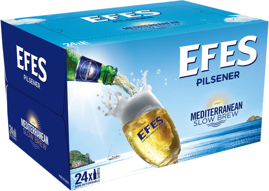 EFES BIRA Kasa Sise エフェス ピルスナー (瓶) 330ml 24入 (税込）